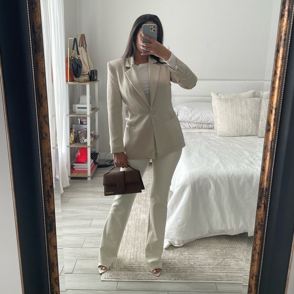 zara tie blazer